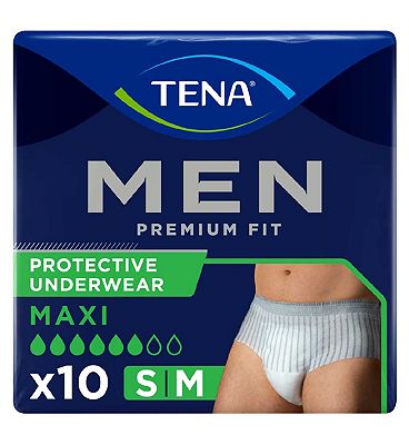 TENA Men Premium Fit Incontinence Pants Medium - 10 pack