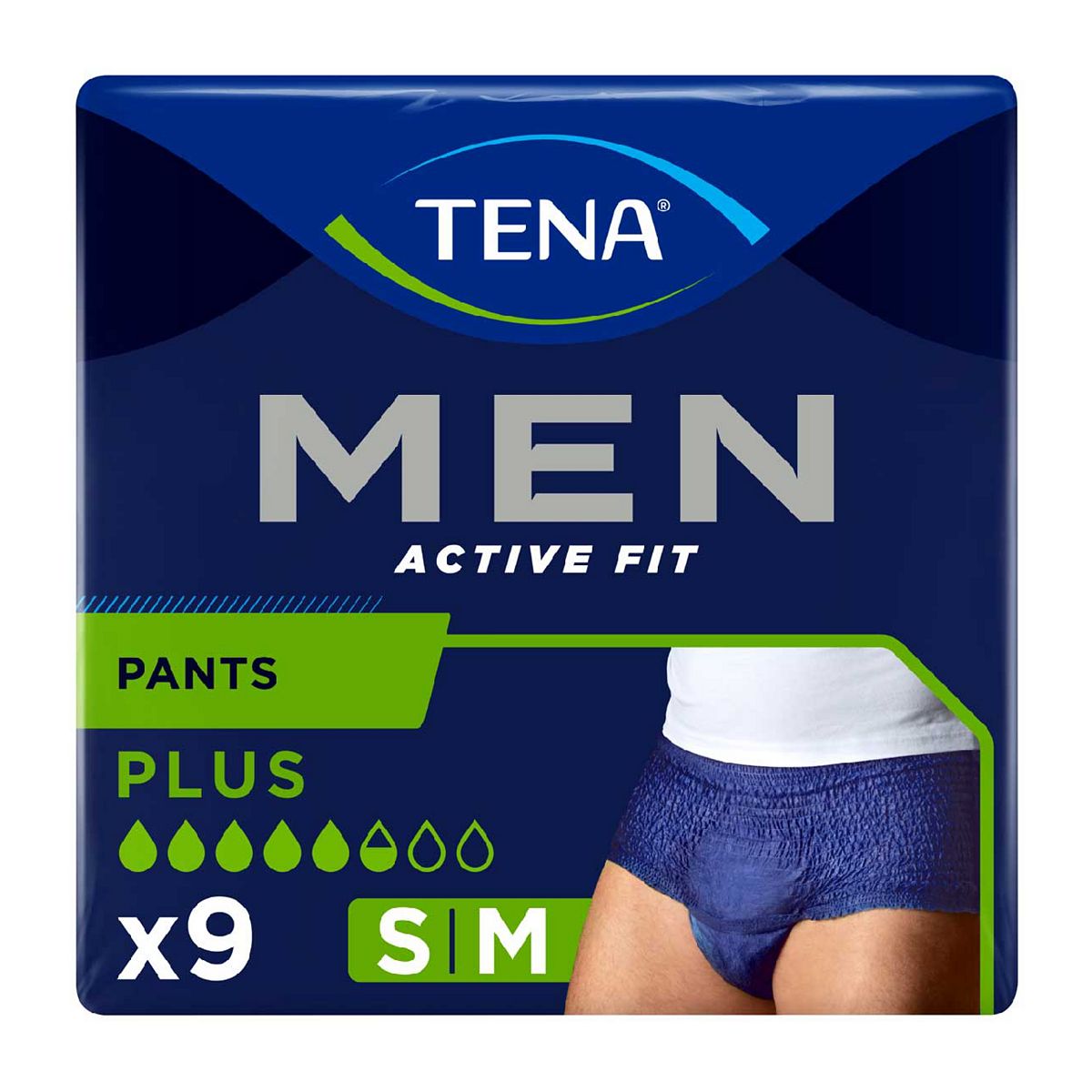 Tena Men Active Fit Incontinence Pants Plus Medium - 9 Pack