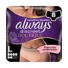 Always Discreet Boutique Underwear Incontinence Pants Plus Large Black x8