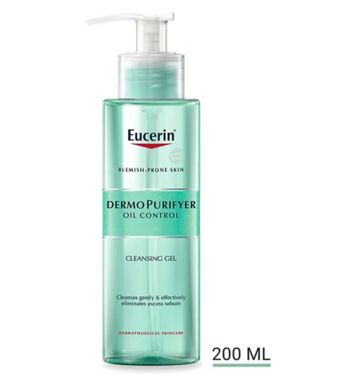 Eucerin Dermo Purifyer Face Cleansing Gel for Blemish Prone Skin 200ml