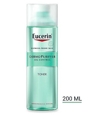 Eucerin DermoPURIFYER Face Toner with Lactic Acid for Blemish Prone Skin 200ml