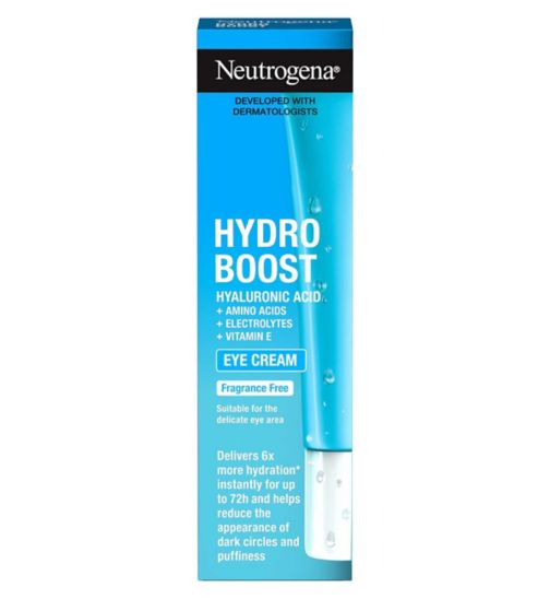 Neutrogena Hydro Boost Hydrating Eye Cream Hyaluronic Acid, Vitamin E, Amino Acids, Electrolytes