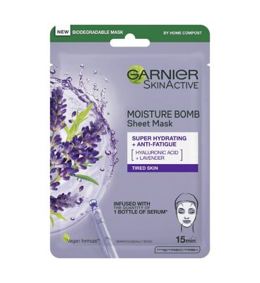 Garnier Moisture Bomb Lavender Revitalising Sheet Mask 28g