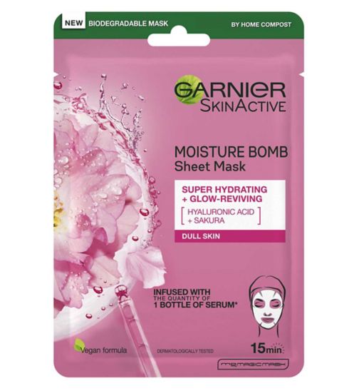 Garnier Moisture Bomb Sakura Hydrating Sheet Mask 28g