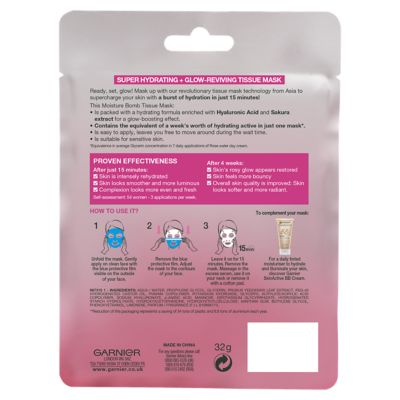 Garnier Moisture Bomb Sakura Hydrating Sheet Mask 28g (2)