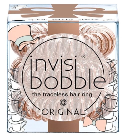Invisibobble Original tea party spark hair bobble 3s