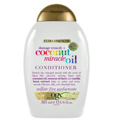 OGX Damage Remedy+ Coconut Miracle Oil Extra Strength pH Balanced Conditioner 385ml