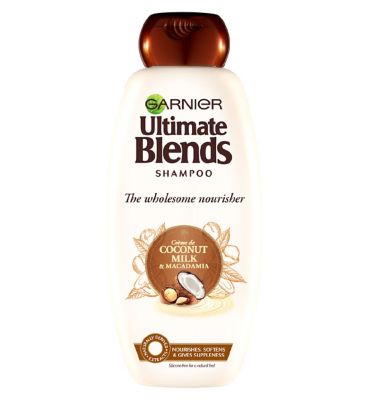 Garnier Ultimate Blends Coconut Milk & Macadamia Shampoo for Dry Hair 360ml