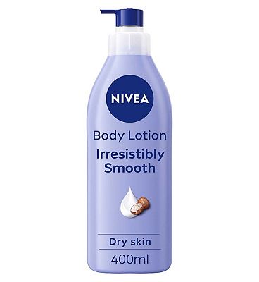 NIVEA Irresistibly Smooth Body Lotion for Dry Skin, 400ml