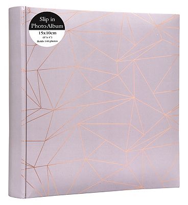 Geometric Angle Slip-in Photo Album 6x4 - 140 photos