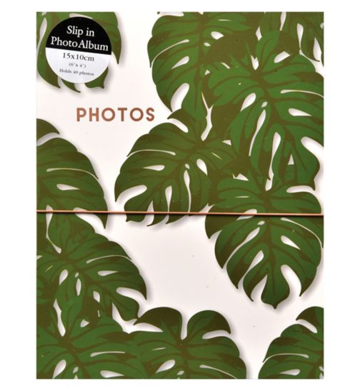 Teen Botanical Slip-in Photo Album 15x10cm (6x4) - 40 Photos