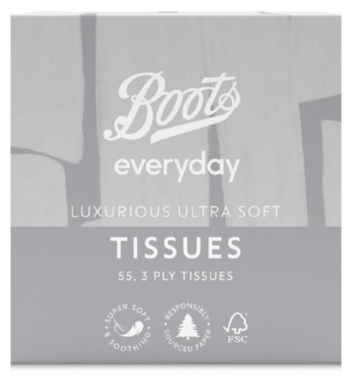 Boots Everyday Tissues 3ply Ultra Soft Cube 55  