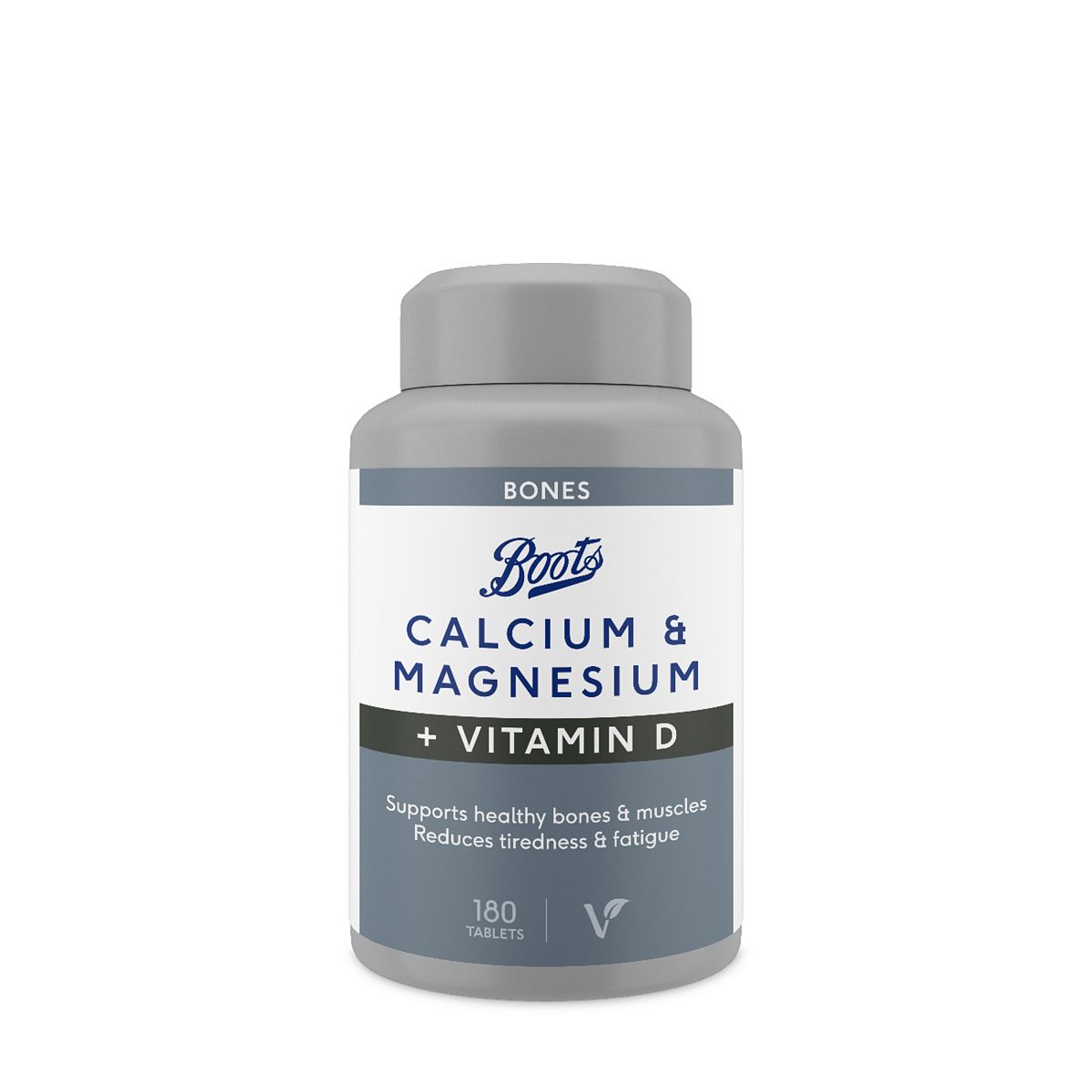   Calcium, Magnesium + Vitamin D 180 Tablets