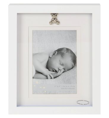 4x6 White Photo Frame With Icon