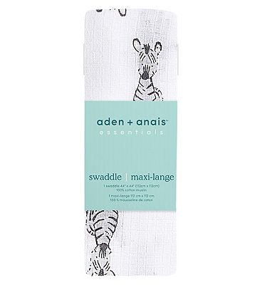 aden + anais essentials Large Single Muslin Swaddle - Safari Babies