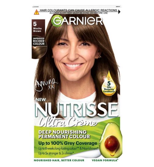 Garnier Nutrisse 5 Mocha Brown Permanent Hair Dye