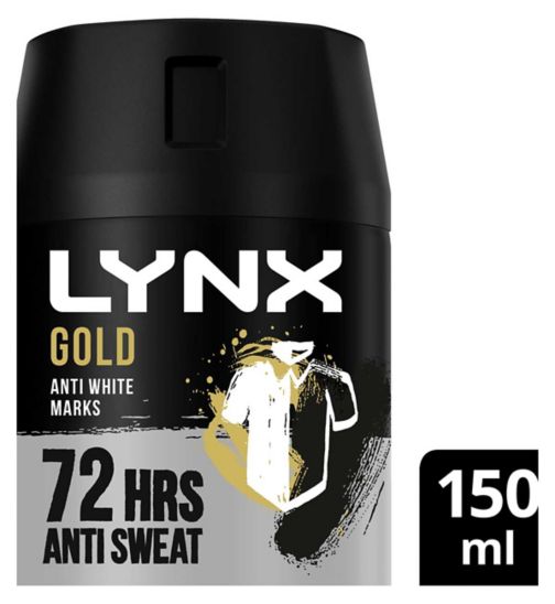 Lynx Gold Anti White Marks Anti-perspirant Deodorant Spray for Men 150ml