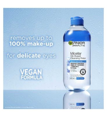 Garnier Micellar Water Facial Cleanser For Delicate Skin and Eyes, 400ml (2)