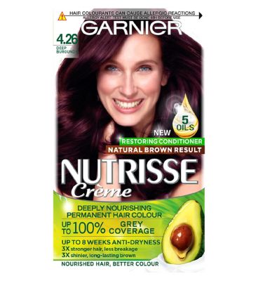 Garnier Nutrisse 4 26 Deep Burgundy Red Permanent Hair Dye Boots