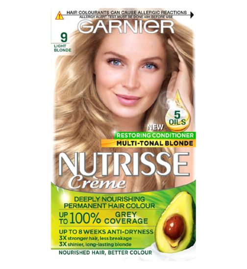 Garnier Nutrisse 9 Light Blonde Permanent Hair Dye
