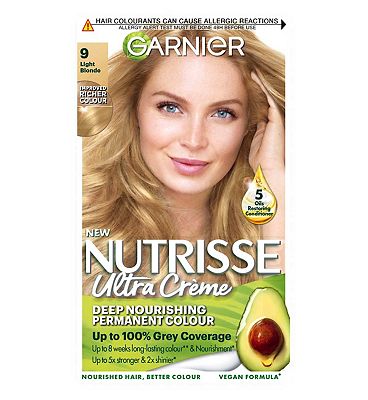 Garnier Nutrisse 9 Light Blonde Permanent Hair Dye