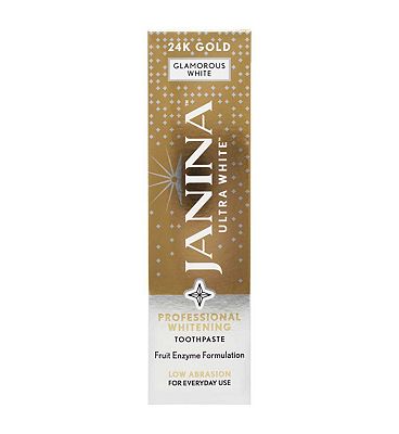 Click to view product details and reviews for Janina Ultra White 24k Gold Dazzling White Toothpaste 75ml.