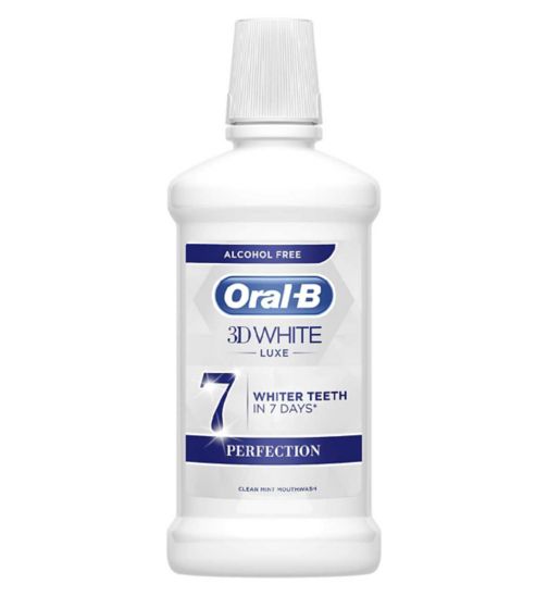 Oral-B 3D White Luxe Perfection Mouthwash 500ml