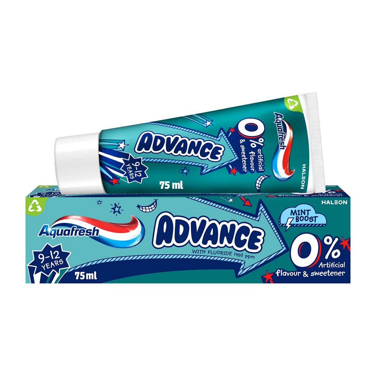 Aquafresh Kids Advance Toothpaste 9-12 Years 75ml