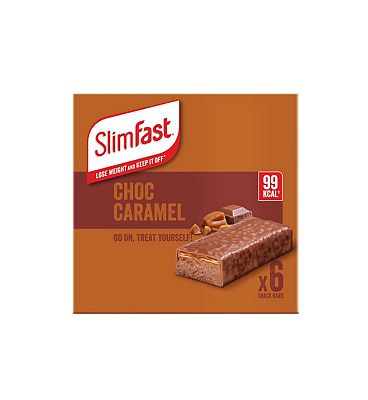 SlimFast Chocolate Caramel Treats - 6 x 26g (156g)