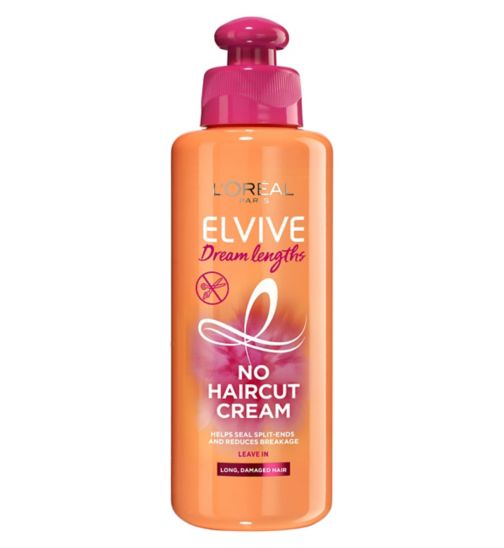 L'Oreal Paris Elvive Dream Lengths No Haircut Cream, Leave-in Conditioner for Long Damaged Hair 200ml