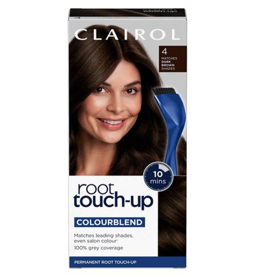 Clairol Root Touch-Up Permanent Hair Dye 4 Dark Brown 30ml