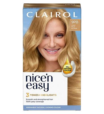 Clairol Nice'n Easy Crme Oil Infused Permanent Hair Dye 9PB Light Pale Blonde 177ml