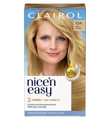 Clairol Nice'n Easy Crme Oil Infused Permanent Hair Dye 10A Baby Blonde 177ml