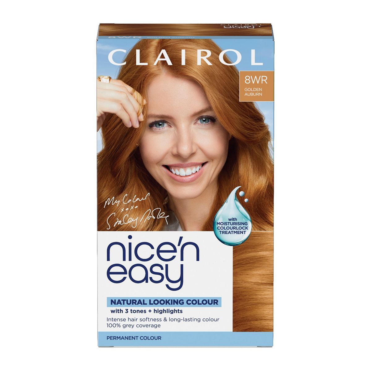 Clairol Nice'n Easy Crème Oil Infused Permanent Hair Dye 8Wr Golden Auburn 177ml