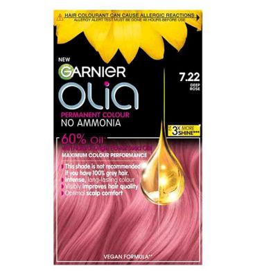 Garnier Olia Bold 7.22 Deep Rose No Ammonia Permanent Hair Dye