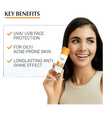 Eucerin Sun Oil Control Dry Touch Facial Sun Cream for Oily Acne Prone Skin SPF50+ 50ml (8)