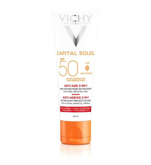 Vichy Capital Soleil Anti-Ageing 3-in-1 Daily Sun Protection Cream SPF50 50ml