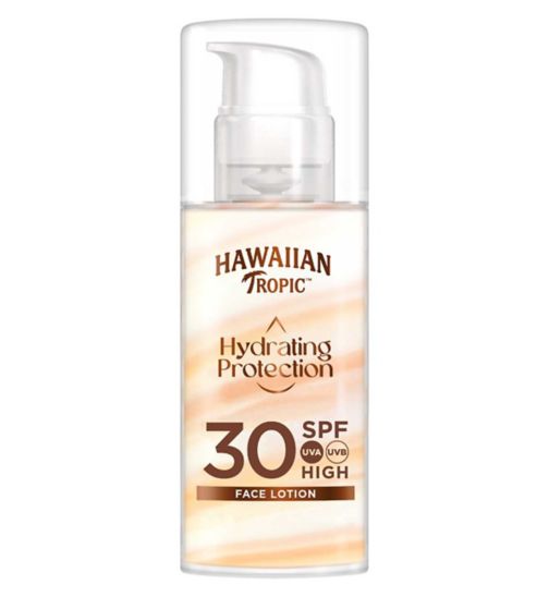 Hawaiian Tropic Hydrating Protection Face Sunscreen Lotion SPF 30 50ml