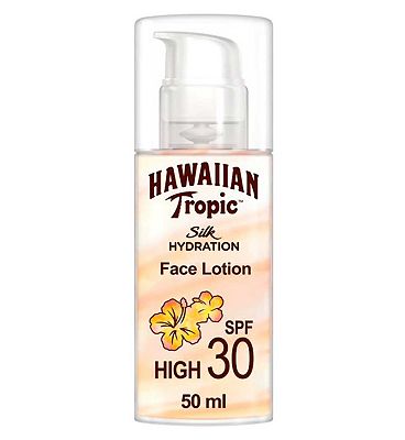 Hawaiian Tropic Hydrating Protection Face Sunscreen Lotion SPF 30 50ml