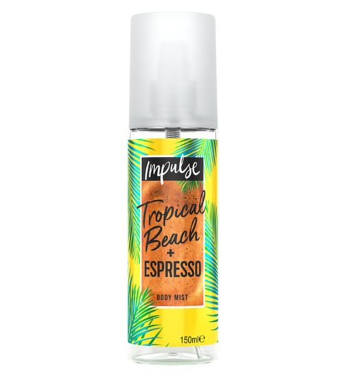 Impulse Body Mist Tropical Beach + Espresso Body Mist 150ml