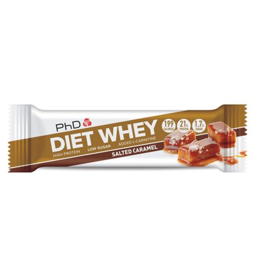 PhD Diet Whey Bar Salted Caramel - 65g