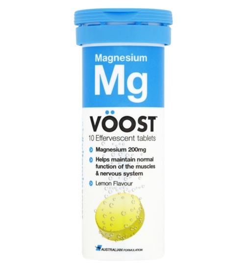 VOOST Magnesium (Lemon Flavour) 10 effervescent tablets