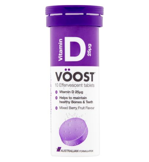 Voost Vitamin D 25ug - 10 Effervescent tablets