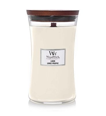 WoodWick Linen Large Jar Candle