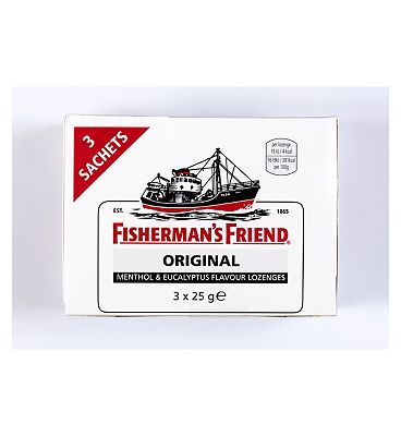 Fisherman's Friend Original - Menthol & Eucalyptus Flavour Lozenges - 3 Sachets