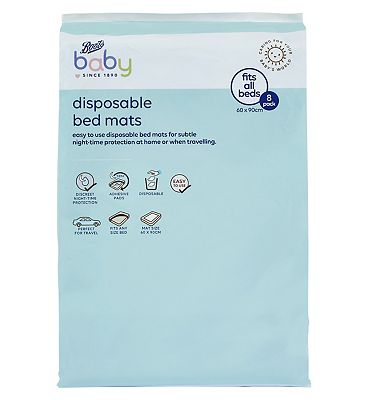 Boots Baby Disposable Bed Mats - 8 Mats