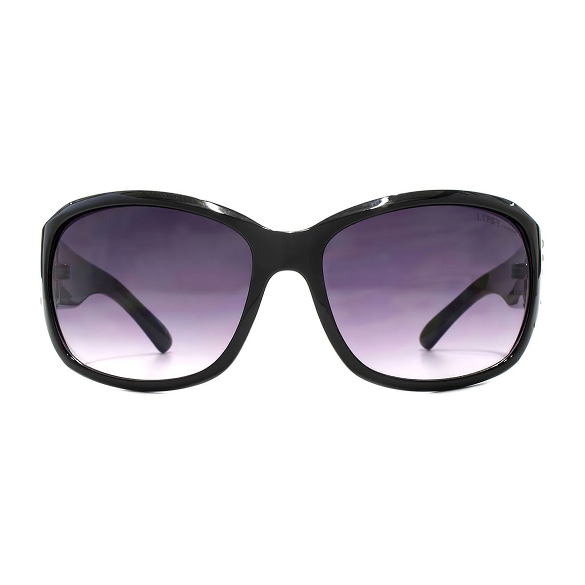 Lipsy Sunglasses - Shiny Black Frame Multicolor
