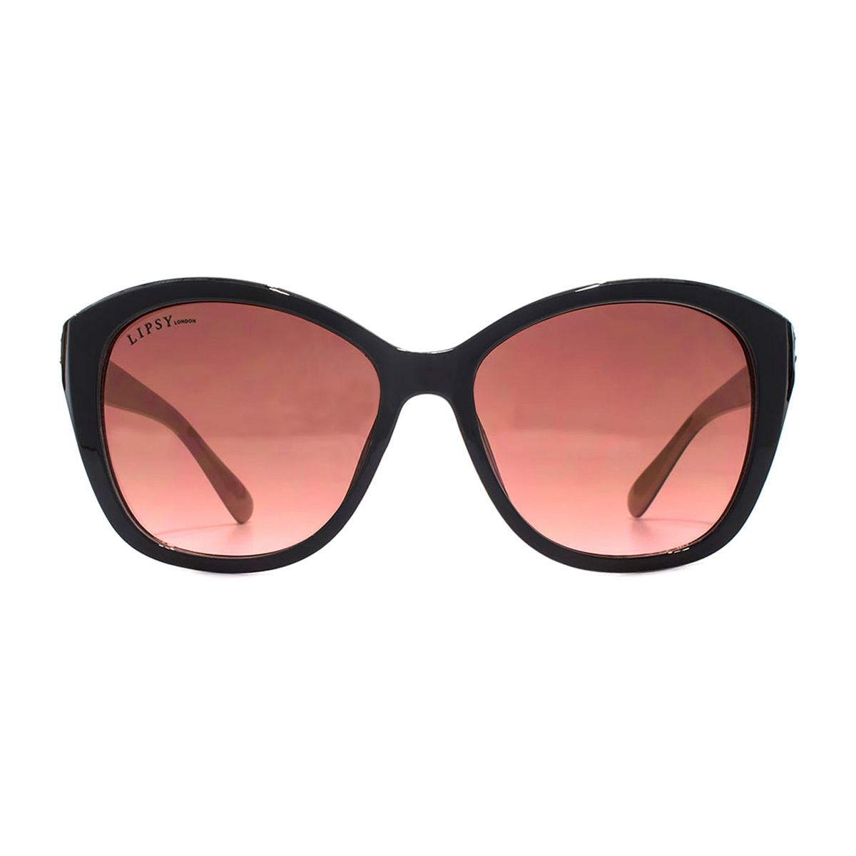 Lipsy Sunglasses - Black And Coral Frame Multicolor