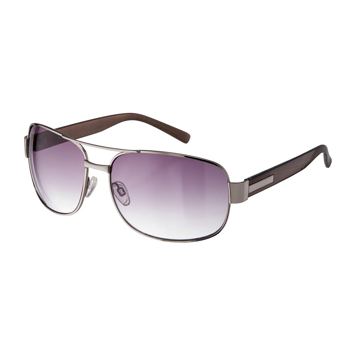   Men's Sunglasses - Shiny Gunmetal And Pewter Frame Multicolor