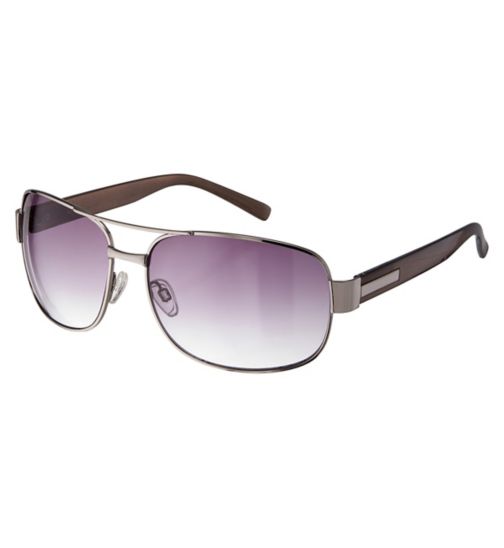 Boots Mens Sunglasses - Shiny Gunmetal and Pewter Frame